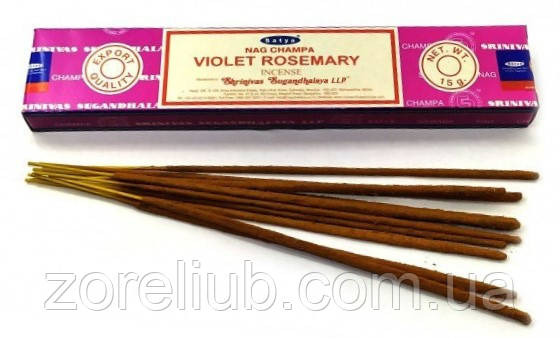 Пахощі Violet Rosemary — Фіалка Розмарин 15 Гр. Satya Масала