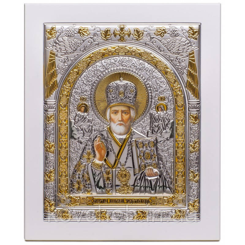 Ікона Святий Миколай Грецька Срібна 20,5x24,5