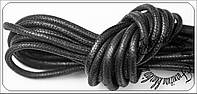 Шнурки пропитка круглая 1м черная диаметр 4 мм