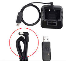 USB кабель для зарядки рації Baofeng UV-5R, UV-82, UV-9R та ін.