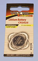 Батарейка CR2025 литиевая "Vipow" extreme блист.=1шт BAT0195