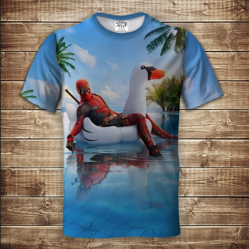 Футболка 3D DEADPOOL IN THE POOL