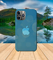 Чехол iPhone 11 Apple Голубые огоньки с принтом