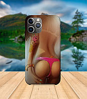 Чехол iPhone 11 Девушка в купальнике с принтом