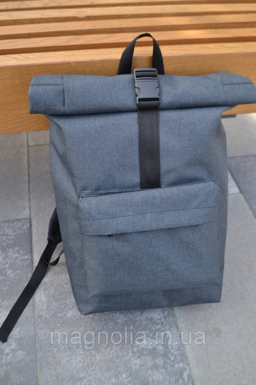 Рюкзак Roll Top / рюкзак чоловічий - жіночий / рюкзак для ноутбука / рюкзак чоловічий чорний / рюкзак міський