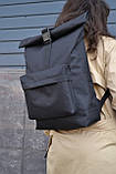 Рюкзак Roll Top / рюкзак чоловічий - жіночий / рюкзак для ноутбука / рюкзак чоловічий чорний / рюкзак міський, фото 8