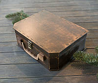 Деревянная коробка чемодан из дерева фанеры 4 размера Старое дерево, 300