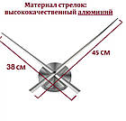 ОПТ Часы настенные 3D Time наклейки с палочками пластик черные, фото 7