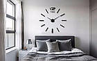 ОПТ Часы настенные 3D Time наклейки с палочками пластик черные, фото 4