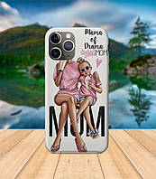 Чехол iPhone 11 Мама и дочь с принтом