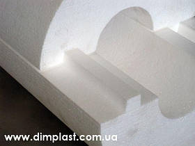 Утеплювач для труб діаметром 25мм завтовшки 100мм, Шкаралупа СКП2510035 пінопласт ПСБ-С-35