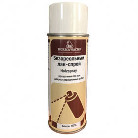 Безореольный лак-спрей 0605 HOLZSPRAY, глянець 60 (400 мл), BORMA WACHS