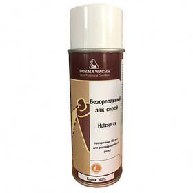 Безореольный лак-спрей 0603 HOLZSPRAY, глянець 40 (400 мл), BORMA WACHS