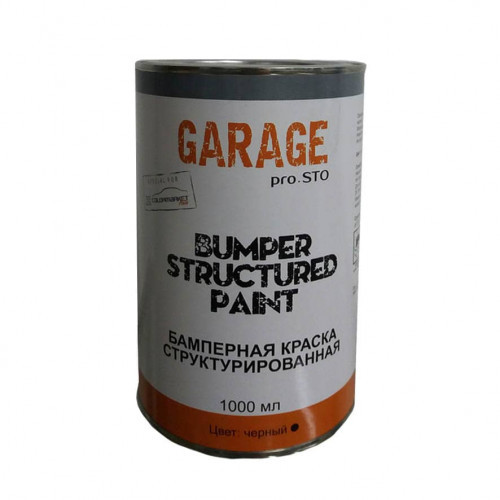 Бамперна фарба структурована Bumper Structured Paint чорна (1 л), GARAGE
