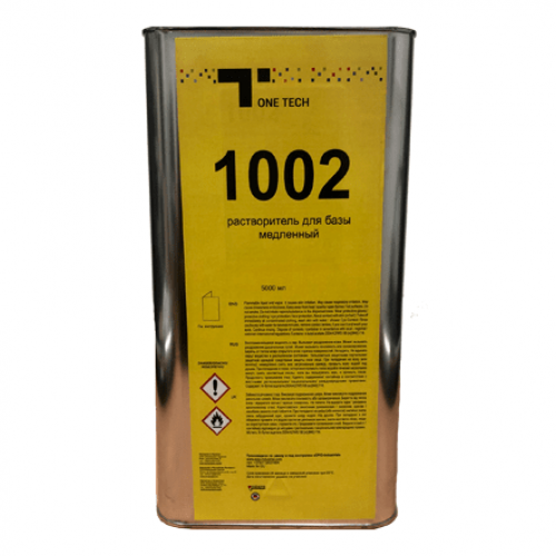 Розчинник повільний 1К 1002 для бази СР0070 (5 л), ONE TECH