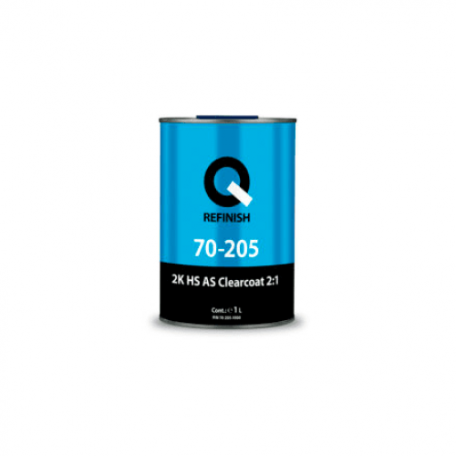 70-205-1000 2K HS AS Прозорий лак CLEARCOAT (1 л) без затверджувача, Q REFINISH