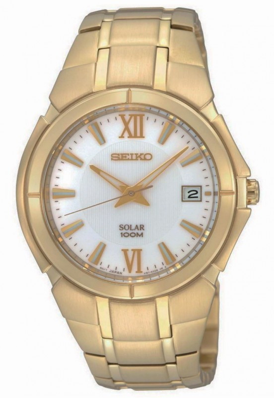 Годинник Seiko Solar SNE090P1 кварц. браслет