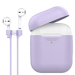 Силіконовий чохол для AirPods Promate PodKit з магнітним ремінцем Purple (podkit.purple)