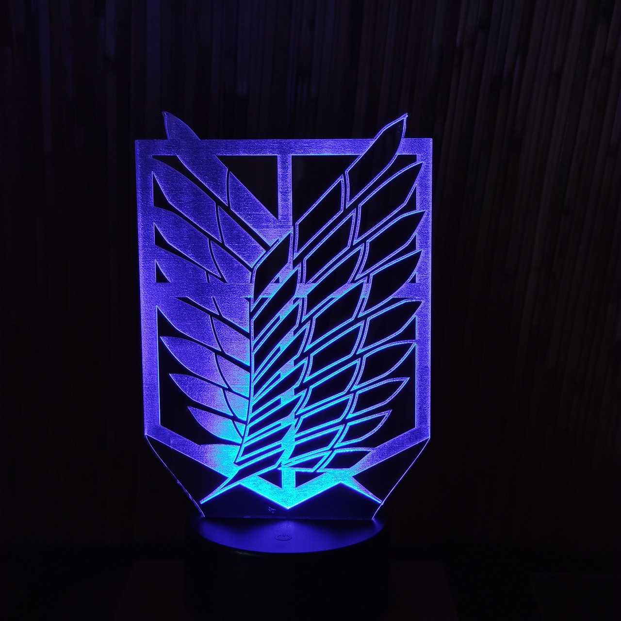 Cвітильник-нічник 3d Битва Титанів синій AVA-000295