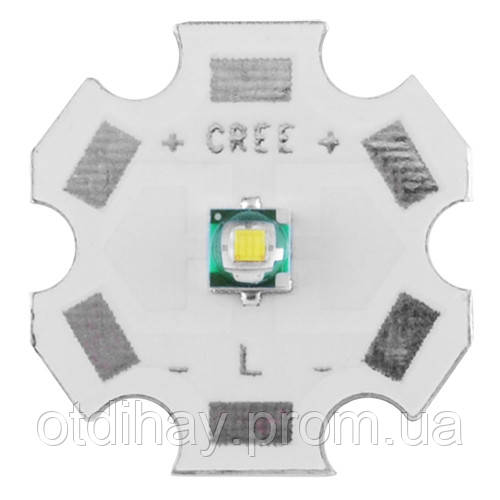 Світлодіод CREE Q5 XPE для ліхтарів POLICE на підкладці 20 мм