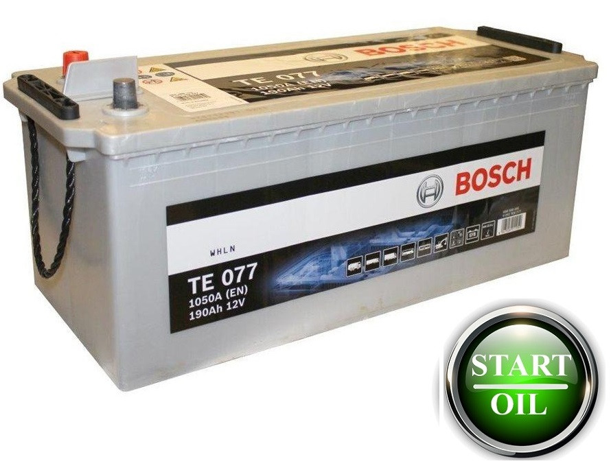 Акумулятор BOSCH EFB 190Ah 1050A (TE 077) 0092TE0777