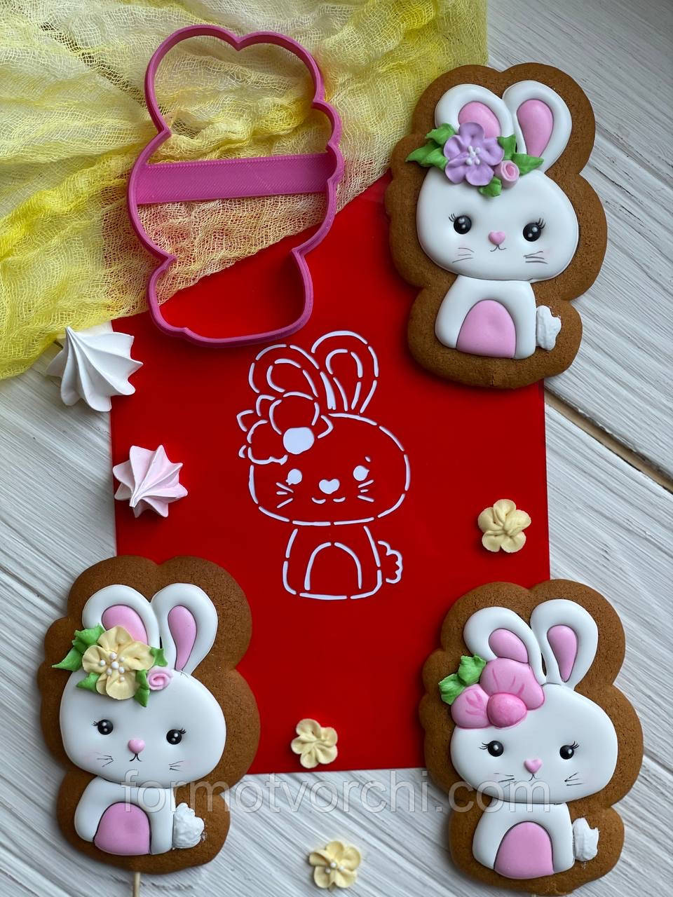 3D формочки-вирубки для пряників "Зайчик 91"