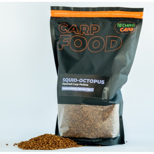 Пеллетс TechnoСarp Flavored SQUID OCTOPUS 1кг