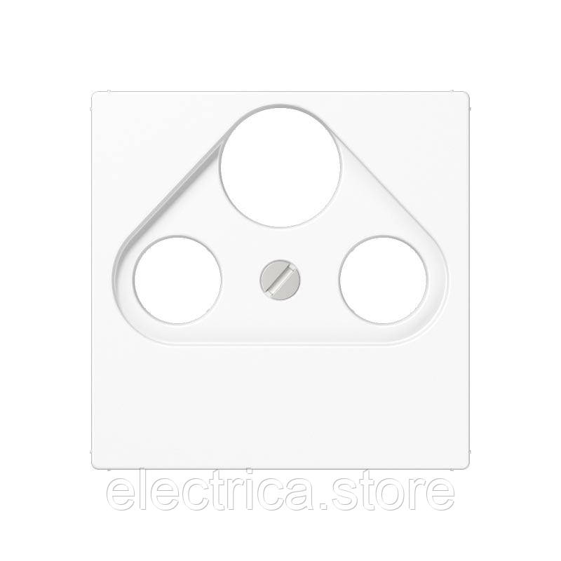 Накладка для SAT-TV розетки, білий Jung A561BFPLSATWW, фото 1