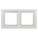 Рамка 2-постова, білий Eco Profi Deco EPD482WW, фото 2