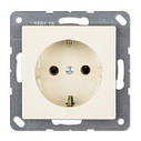 Розетка з заземленням, слонова кістка Jung EP1420, фото 2