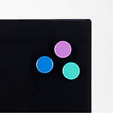 Дошка скляна магнітно-маркерна Axent 9615-01-А, 60х90 см, чорна, фото 2