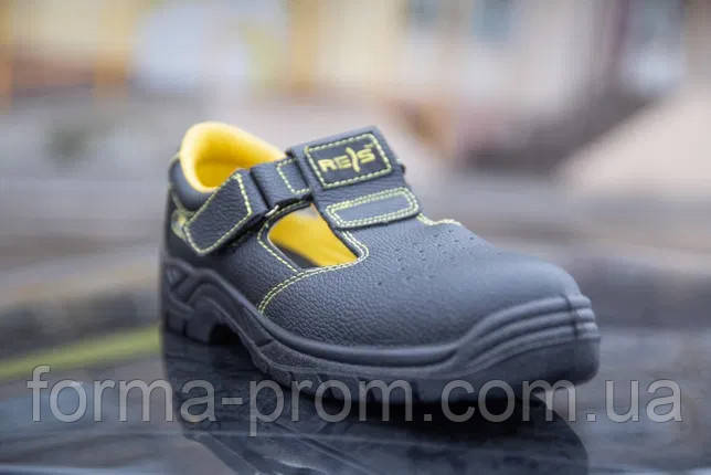 Сандалі REIS робочі шкіряні унісекс RAW POL Польща (спековання) BRYES-S-OB з металевою пластиною, фото 1