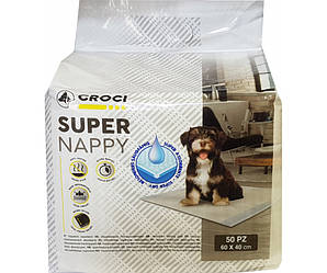 Пелюшки для собак Super Nappy 60х40 см, 50 шт/ уп., Croci