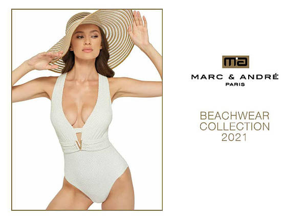 Капелюх пляжний  жіночий з широкими полями золотий MARC&ANDRE HA21-05 free size, фото 2