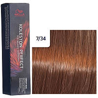 Wella Koleston Perfect Краска для волос 7/34 Средний блонд золотисто-красный 60 мл