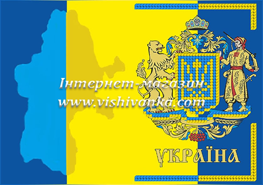 Схема для вишивання бісером на атласі Обкладинка для паспорта  БН-092 атлас