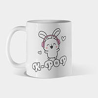 Кружка K-Pop Cute Kawaii Bunny Чашка Милый Каваи Банни