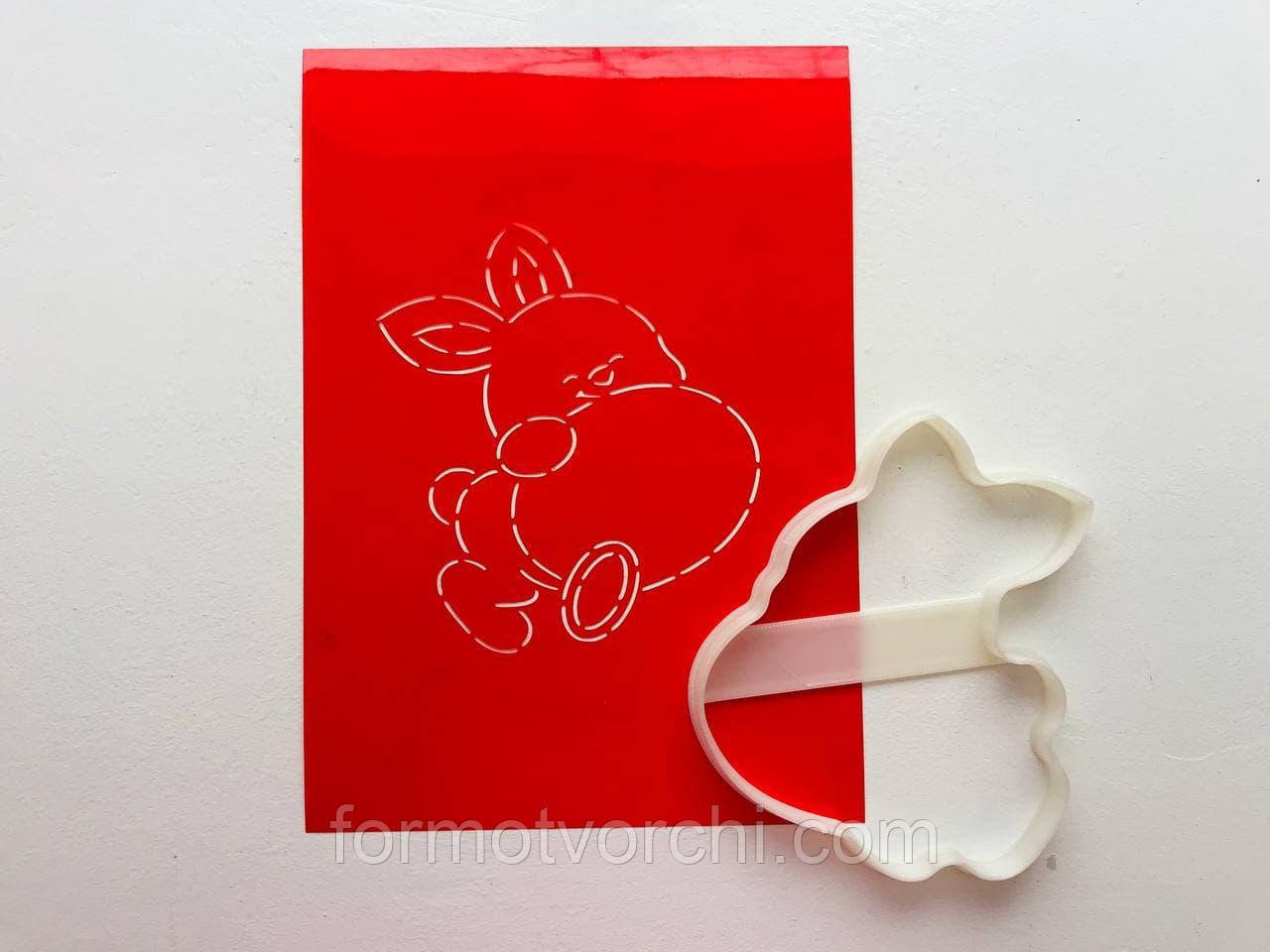 3D-формочки-вирубки для пряників "Зайчик 128"