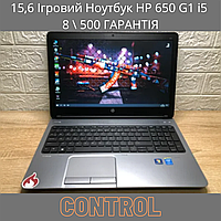 15,6 Ігровий Ноутбук HP 650 G1 + i5 8 + 500 ГАРАНТІЯ