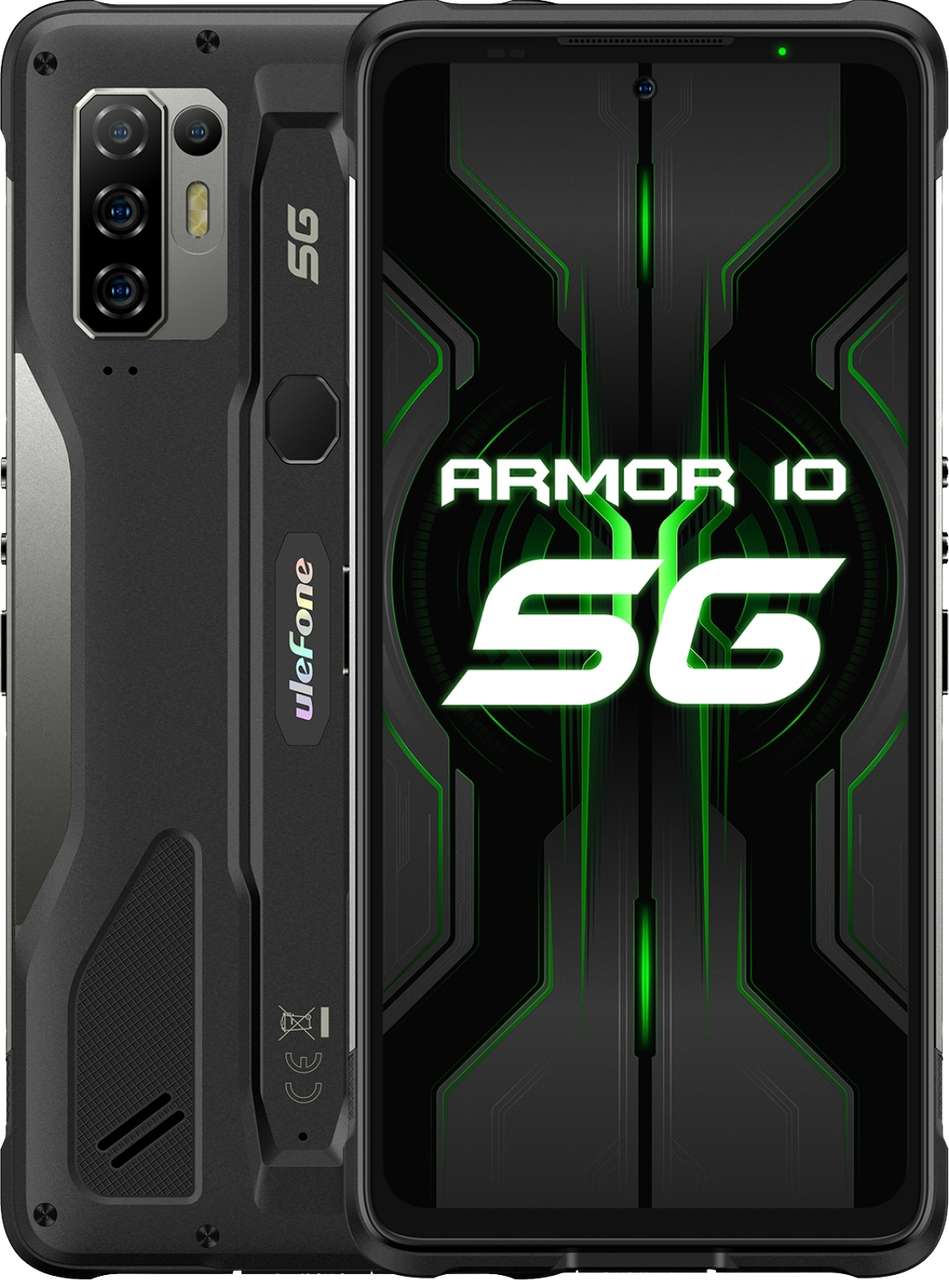 Ulefone Armor 10 5G 8/128Gb Black, NFC, Android 11, Дисплей 6.67", Захищений смартфон Ulefone Armor 10 5G, фото 1