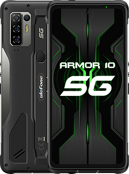 Ulefone Armor 10 5G 8/128Gb Black, NFC, Android 11, Дисплей 6.67", Захищений смартфон Ulefone Armor 10 5G