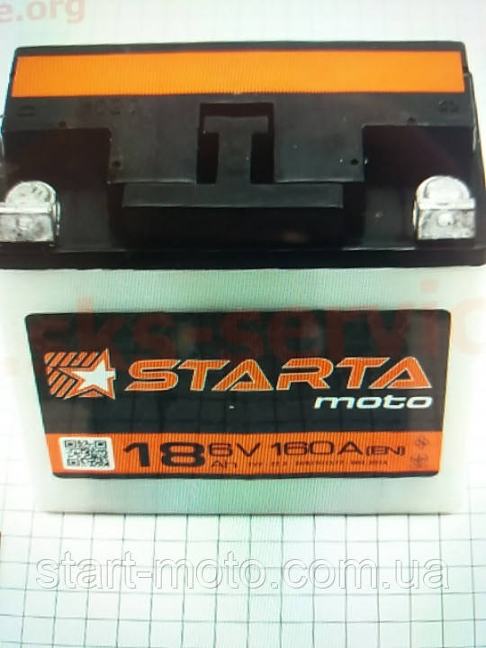 МТ ІЖ 6V 18Ah 3MTC-18 Аккумулятор кислотный (L140xW75xH140) плоская клема фирма STARTA