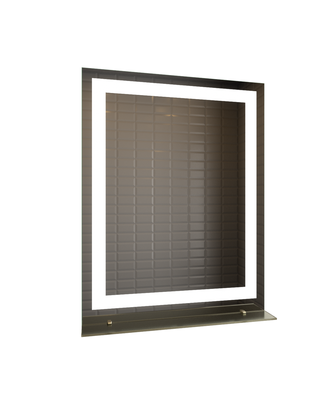 Дзеркало LED (60*80*2,5см) VZ-D27 з полицею
