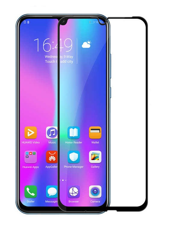 Скло захисне для Huawei P Smart (2019) | Honor 10 Lite | Honor 10i (0,3мм, 5D, чорне) Full Glue