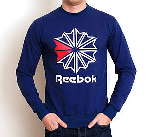 Темно синій світшот | кофта reebok