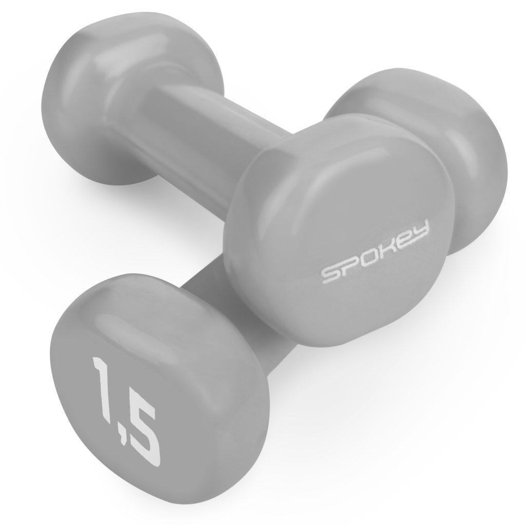Гантелі для фітнесу 2х1,5 кг Spokey SHAPE IV 921562 (original) вінілове покриття