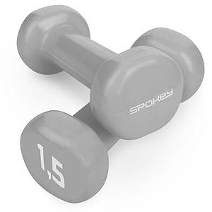 Гантелі для фітнесу 2х1,5 кг Spokey SHAPE IV вінілове покриття