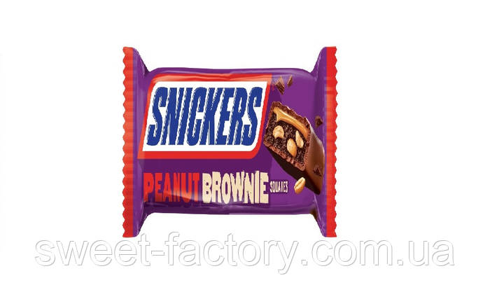 Батончик Snickers Peanut Brownie Squares 17 g, ціна 45 грн — Prom.ua ...