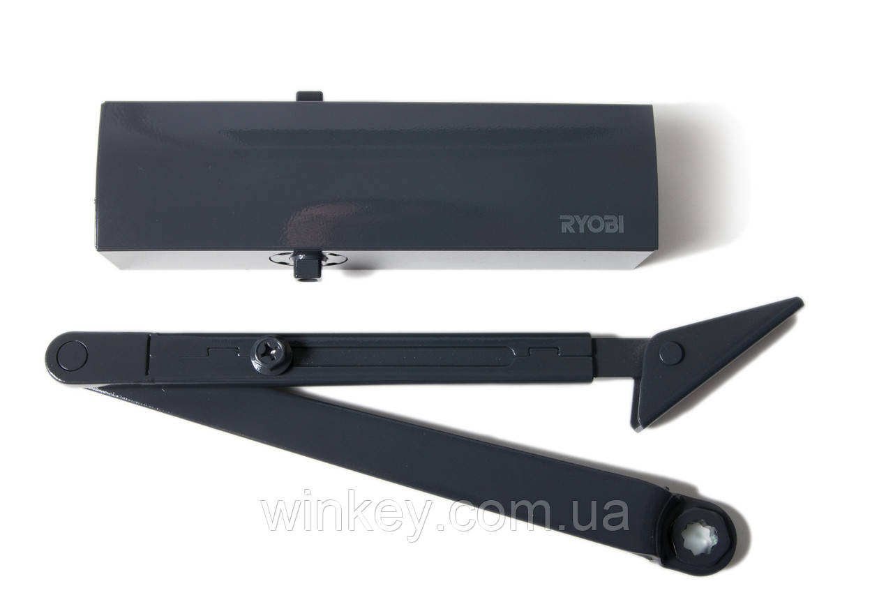 Дверний доводчик RYOBI 1200 D-1200Р UNIV ARM з ножицями антрацит