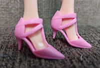 Туфли на низком каблуке для куклы Барби и других кукол Розовый